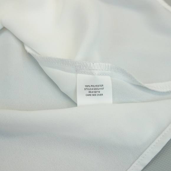 NY Collection Ruffle Cold Shoulder Blouse Top - Picture 5 of 8